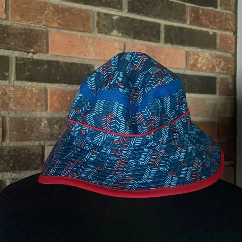 Sundry Blue & Red Sun Hat‎